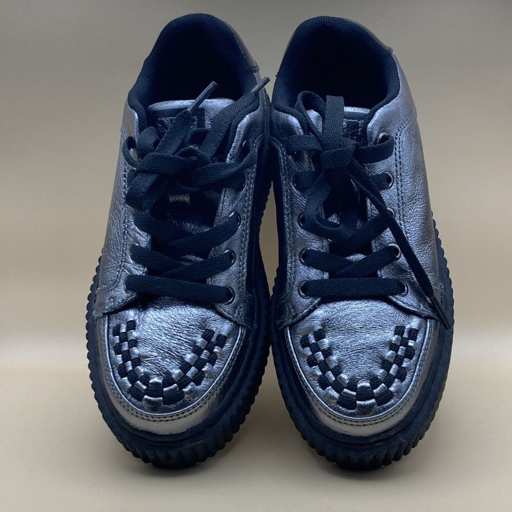 T.U.K Graphite Casbah Creeper Platform Goth Shoes Size Womens 5 Men 3 Kids 3